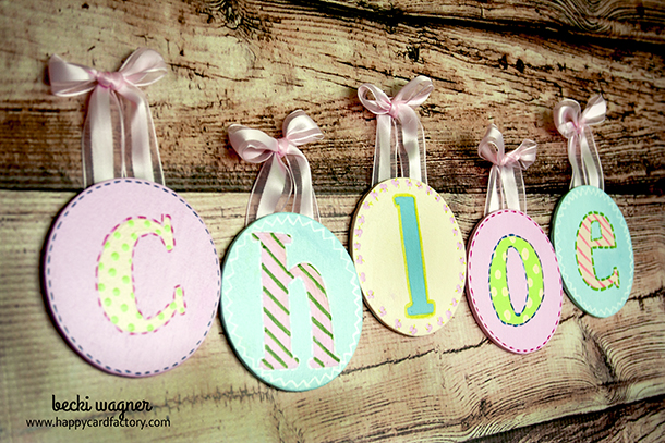 Nursery Wooden Wall Letters