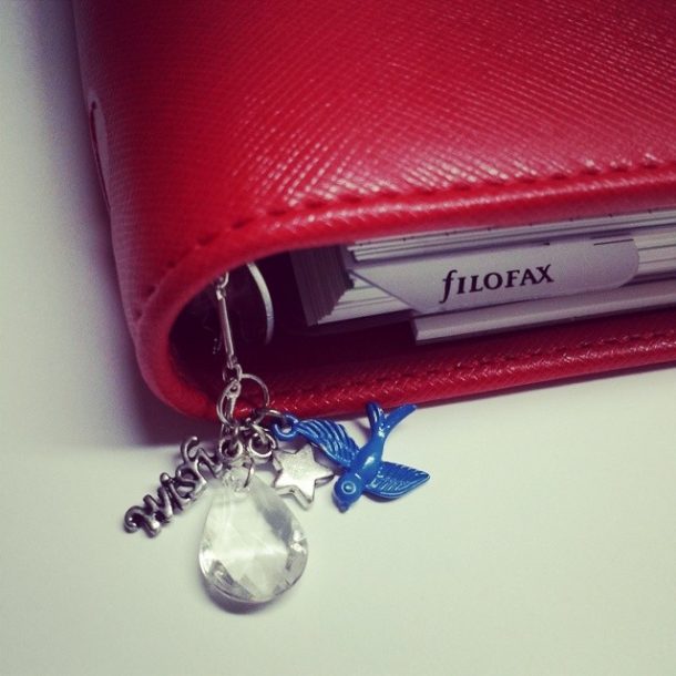 Charm for Filofax Saffiano