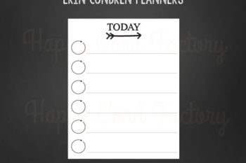Today Checklist for Erin Condren planners